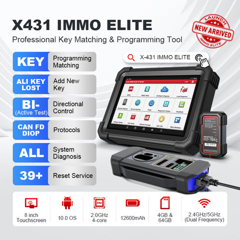 Latest LAUNCH X-431 IMMO PLUS Professional Key Programming & amp Diagnostic Tool