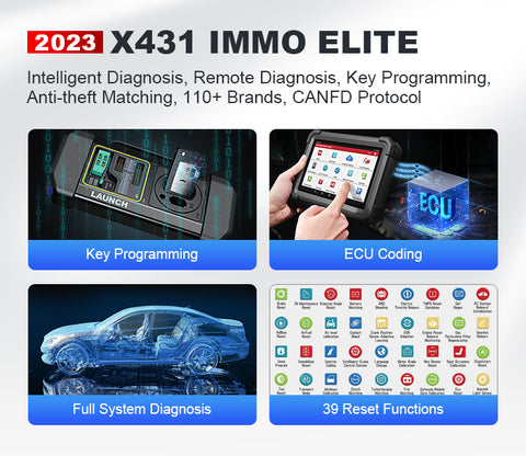 Latest LAUNCH X-431 IMMO PLUS Professional Key Programming & amp Diagnostic Tool