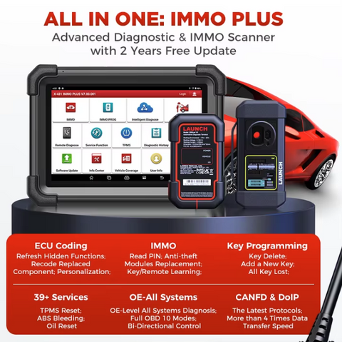 LAUNCH X-431 IMMO PLUS Professional Key Programming &amp; Diagnostic Tool