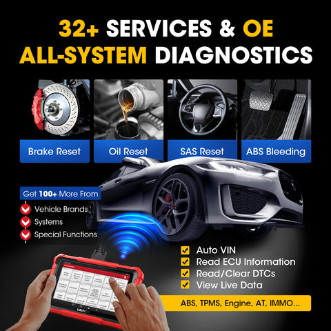 Launch X431 PROS Elite Car Diagnostic Tool for Full System Bidirectional, 32+ Services, ECU Coding..