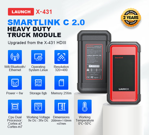 LAUNCH X431 V+ Pro3s X431 HD III Smartlink C2.0 Diagnostic Tool  (Latest Universal Auto truck and Car diagnostic)