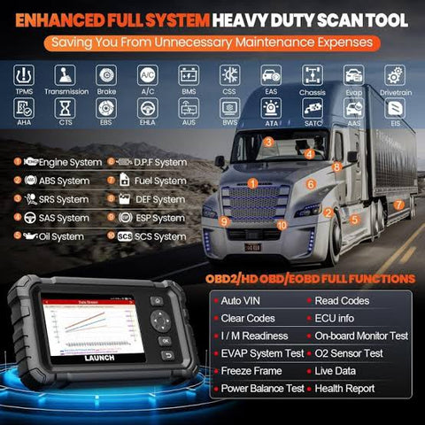 LAUNCH CRP129 HD V2 COMMERCIAL VEHICLE