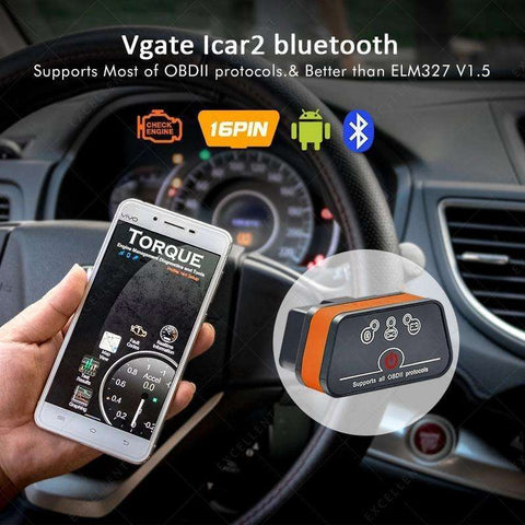 Vgate iCar2 OBD2 Bluetooth Auto Diagnostic Scanner