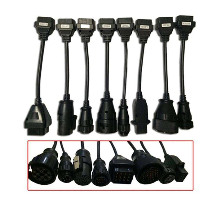 Truck Auto Diagnostic Cables Set (8 Pieces)
