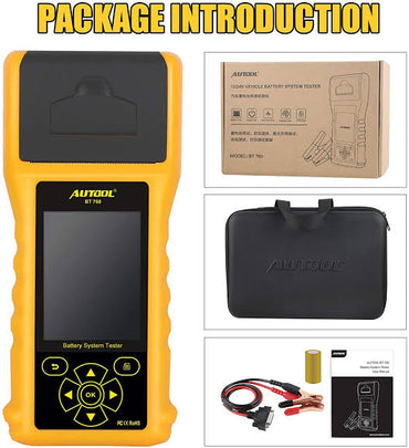 Autool BT760 6-30V Car Truck Motorcycle Battery Analyzer