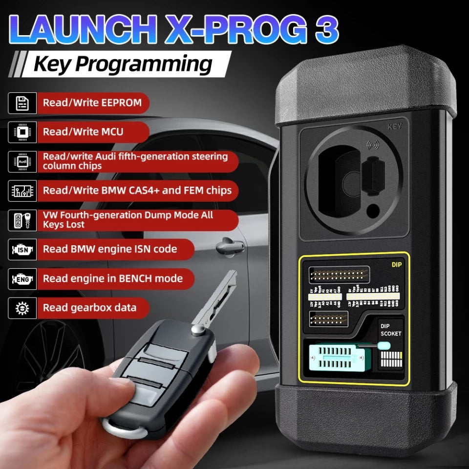 Launch X-Prog 3 Advanced Immobilizer & Key Programmer for X431 V/V+, ProS/Pro5, PAD V/PAD VII – MQB Support
