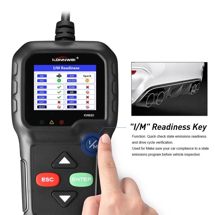 KONNWEI KW680 Vehicle OBD2 Scanner